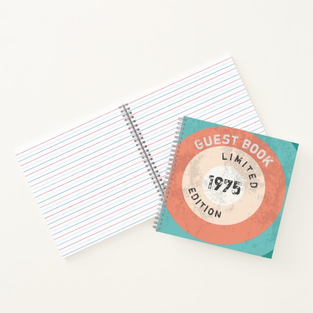 Vintage 1975 limited edition 50th Birthday Notebook (Inside)
