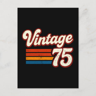 Vintage 1975 Made in 1975 50th Birthday 50 Years  Holiday Postcard