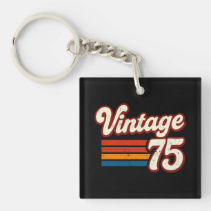 Vintage 1975 Made in 1975 50th Birthday 50 Years Keychain