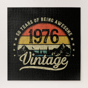 Vintage 1976 50 Years Old 50th Birthday Jigsaw Puzzle