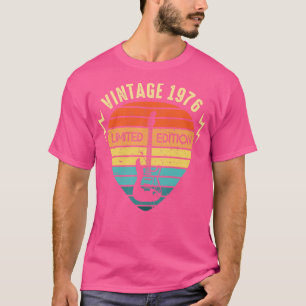 Vintage 1976 Guitar Limited Edition 47th Birthday  T-Shirt