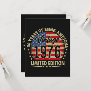 Vintage 1976 Limited Edition 50 Years Old  Invitation