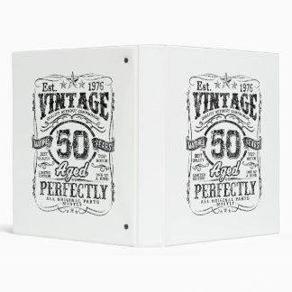 Vintage 1976 Limited Edition Shirt 50 Year Old 50t Binder