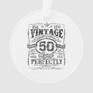 Vintage 1976 Limited Edition Shirt 50 Year Old 50t Ornament