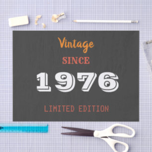 Vintage 1976 Patch – 50th Birthday Limited Edition Tissue Paper