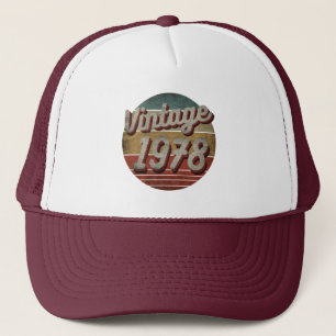 VINTAGE 1978 MEN WOMEN BIRTHDAY GIFT TRUCKER HAT