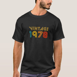 Vintage 1978 T For Men Women 43Th Birthday Gift 43 T-Shirt
