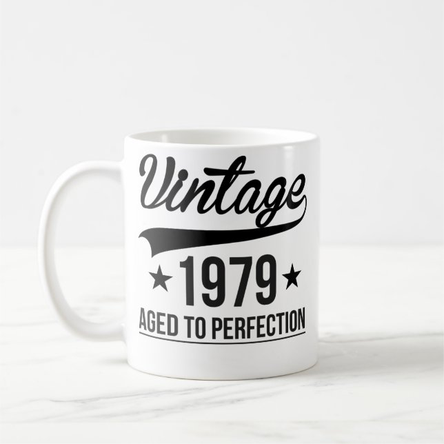 Vintage 1979 Aged To Perfection Coffee Mug (Left)