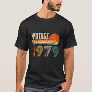 Vintage 1979 Funny 43 Years Old Kids Men Women 43T T-Shirt
