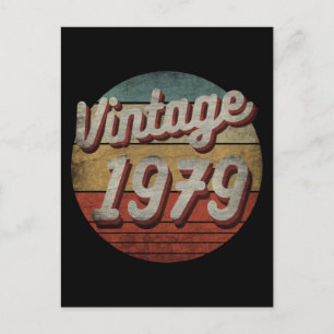 VINTAGE 1979 MEN WOMEN BIRTHDAY GIFT POSTCARD