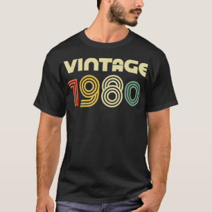 Vintage 1980 41st Birthday Gift T-Shirt