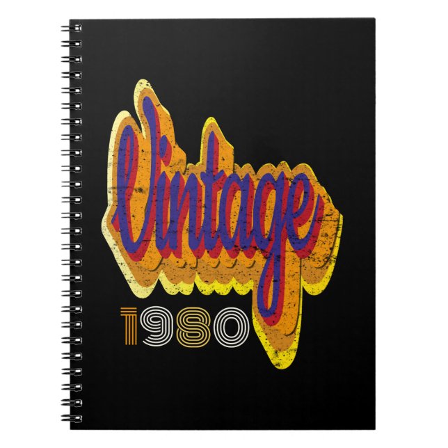 Vintage 1980 notebook (Front)