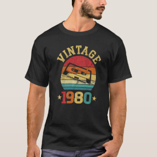 Vintage 1980 Retro Cassette 1980 42nd Birthday 42 T-Shirt