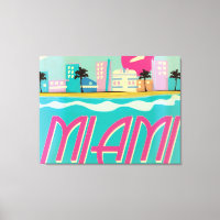 Vintage 1980s Miami Poster