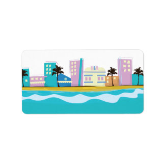 Vintage 1980s Miami Poster Label