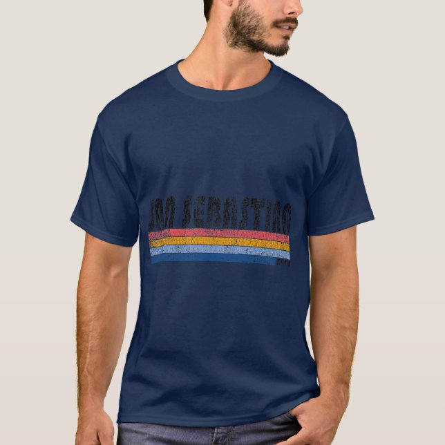 Vintage 1980s Style San Sebastian Spain T-Shirt (Front)