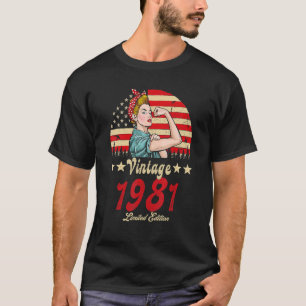 Vintage 1981  1981 41st B Day 41 Years Old T-Shirt