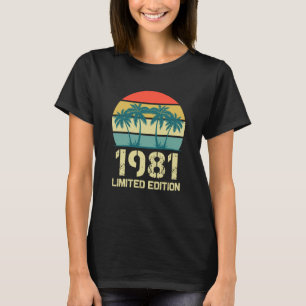 Vintage 1981 Birthday s for Women 1981 Birthday T-Shirt