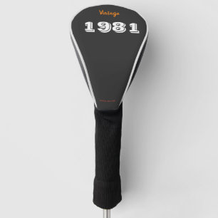 Vintage 1981 limited edition 40th Birthday Gift Golf Head Cover