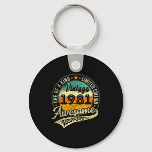 Vintage 1981 Limited Edition 45 Year Old 45th Birt Keychain