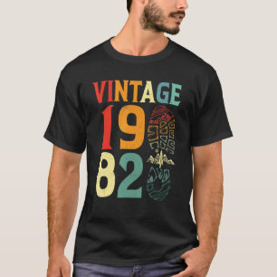 Vintage 1982 40 Year Old Birthday Camping Hiking B T-Shirt