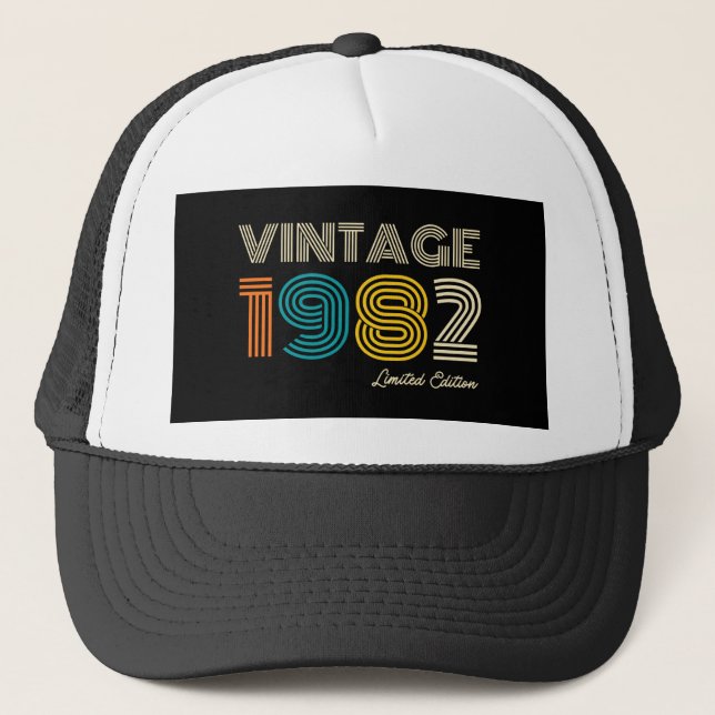 Vintage 1982 42nd Birthday Trucker Hat (Front)