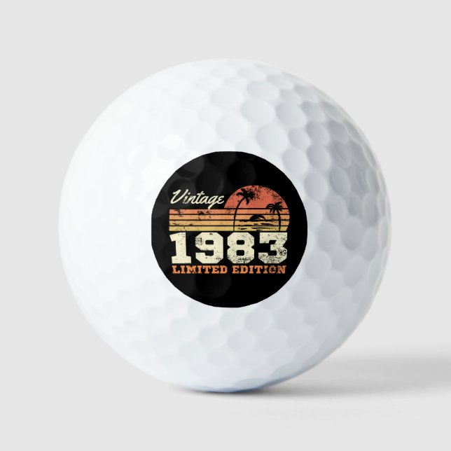 Vintage 1983 Limited Edition 41st Birthday Golf Balls (Front)