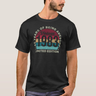 Vintage 1983 Limited Edition 70 Year Birthday Gift T-Shirt