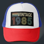 Vintage 1985 Birthday Gifts for men and women Trucker Hat<br><div class="desc">Celebrate a remarkable 39 years with unique vintage-inspired gifts that honour their 1985 birthday.
Perfect for both grandpas and grandmas,  
these thoughtful gifts capture cherished memories and timeless love.</div>