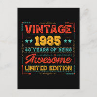Vintage 1985 Made in 1985 40th Birthday 40 Years 