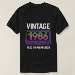 Vintage 1986 Birthday Gift for Men and Women, Retr T-Shirt