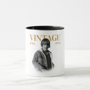 Vintage 1986 Birthday Mug, Personalized Retro Year Mug