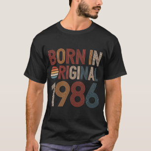Vintage 1986 Birthday Retro 70s Style Vintage 1986 T-Shirt