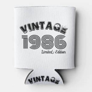 Vintage 1986 Custom 40th Birthday Can Cooler