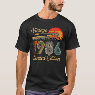 Vintage 1986 For Men Women Guitar Lover 36 Year O T-Shirt