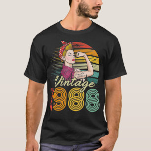 Vintage 1988 Limited Edition 1988 34th Birthday 34 T-Shirt