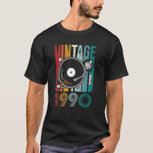 Vintage 1990 Awesome 32 Years Old Retro 32nd Birth T-Shirt