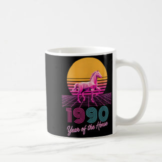 Vintage 1990 Year Of The Horse Lunar Rider Cny Zod Coffee Mug