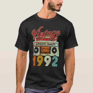 Vintage 1992 Authentic Quality 1992 30th Birthday  T-Shirt