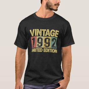 Vintage 1992 Bday 30 Years Old Funny 30th Birthday T-Shirt