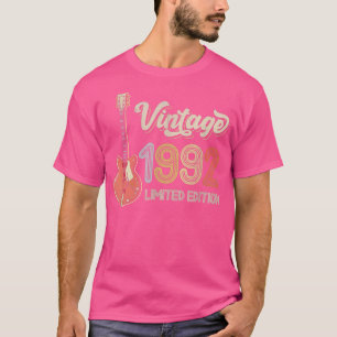 Vintage 1992 Guitar lovers 30th Birthday Electric  T-Shirt
