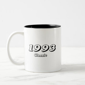 Vintage 1993 Classic Retro Design Two-Tone Coffee Mug