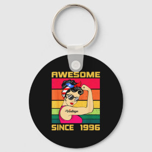 Vintage 1996 Birthday Gifts For Women 30 Year Old  Keychain