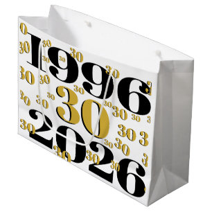 Vintage 1996 Milestone 30th Birthday   Large Gift Bag