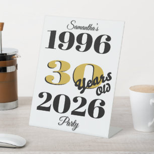 Vintage 1996 Milestone 30th Birthday Pedestal Sign
