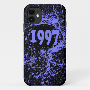 Vintage 1997 Birthday and Since (Purple, Black) iPhone 11 Case