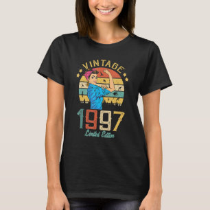 Vintage 1997 Made In 1997 25th Birthday Women 25 Y T-Shirt