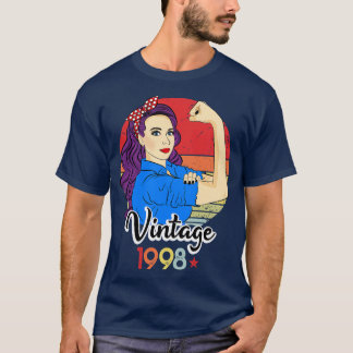 Vintage 1998 23rd Birthday 23 Year Old Bday Born I T-Shirt