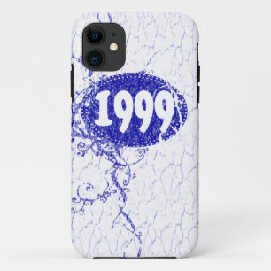 Vintage 1999 Birthday and Since (Blue, white) iPhone 11 Case