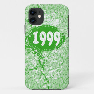 Vintage 1999 Birthday and Since (green, white) iPhone 11 Case